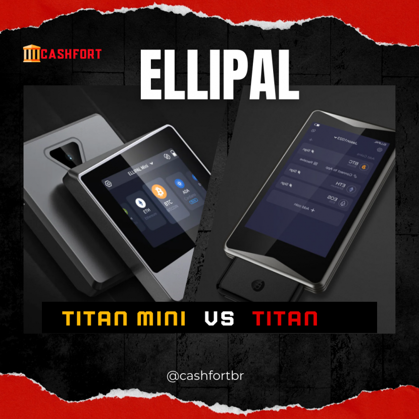 ELLIPAL Titan Mini Vs ELLIPAL Titan, qual a diferença?
