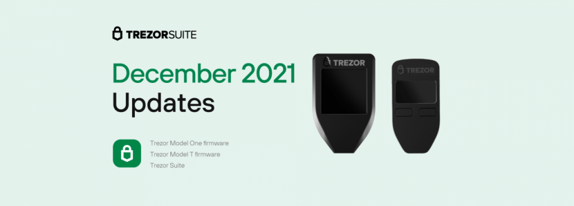 Trezor Suite e atualizações de firmware de Dezembro de 2021